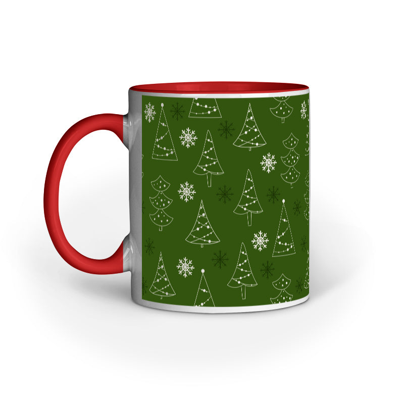 Festive Elegance: Christmas Mug Collection with Diverse Patterns