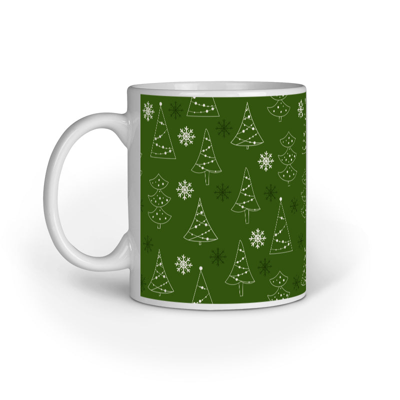 Festive Elegance: Christmas Mug Collection with Diverse Patterns