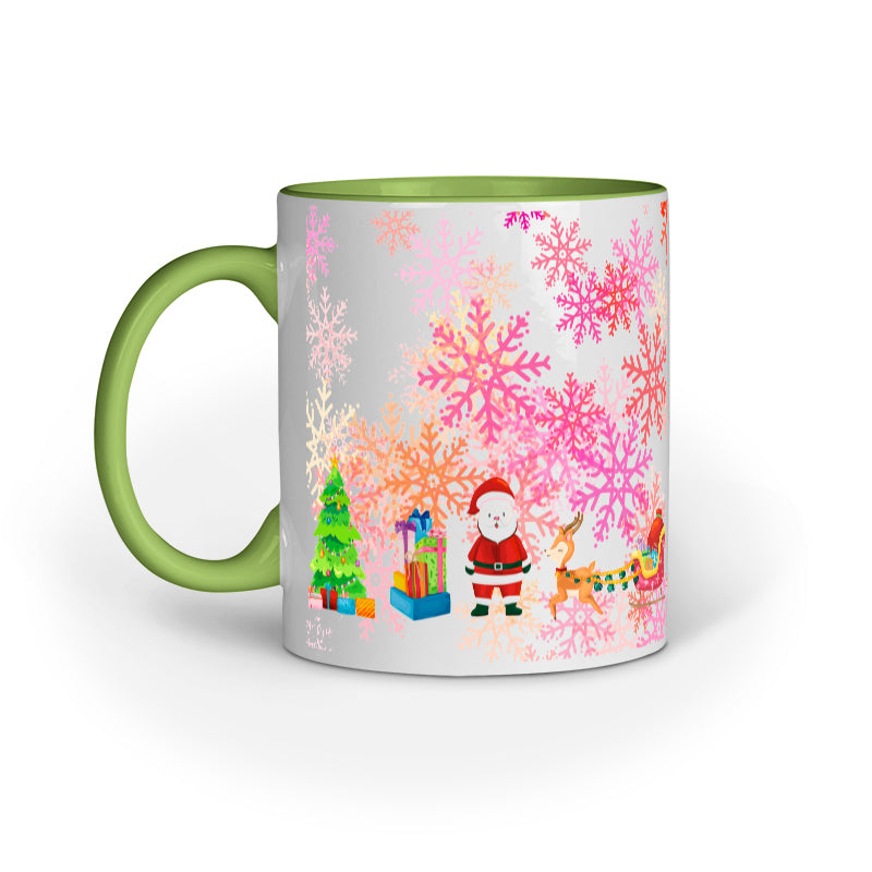 Festive Elegance: Christmas Mug Collection with Diverse Patterns