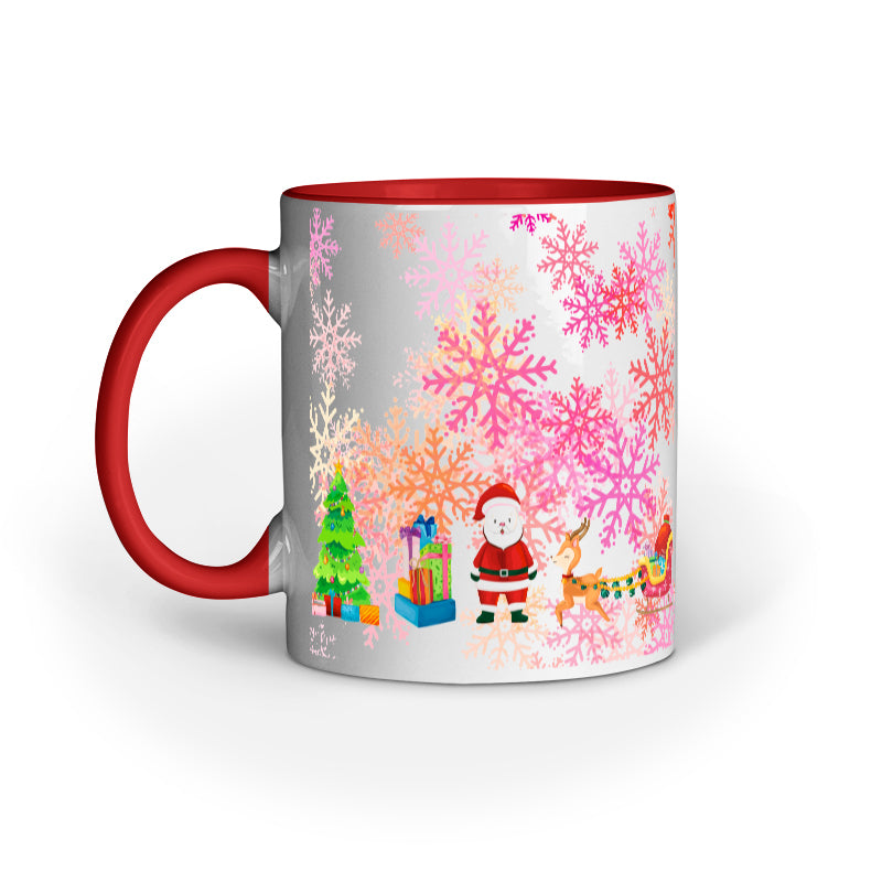 Festive Elegance: Christmas Mug Collection with Diverse Patterns
