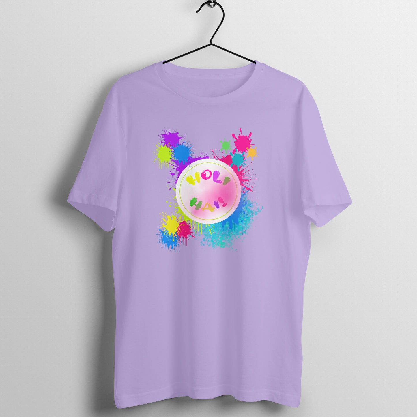 Playful Holi Essential: Men's Round Neck T-Shirt for Festive Celebrations