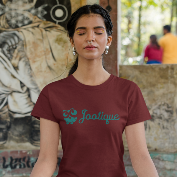 Jootique Logo Tee: Women's Round Neck T-Shirt - Empowering Fashion