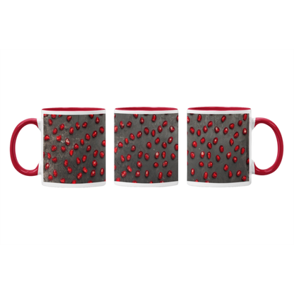 Pomegranate Symphony: Abstract Printed Mugs Collection