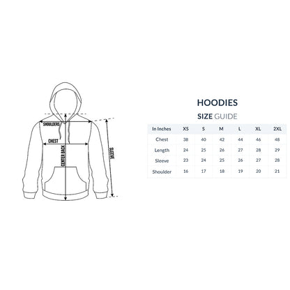 Polar Vision Unisex Printed Hoodie - Arctic Sketch Edition