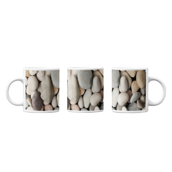 Abstract Rocks Design Printed Mug: Harmonious Colors and Textures