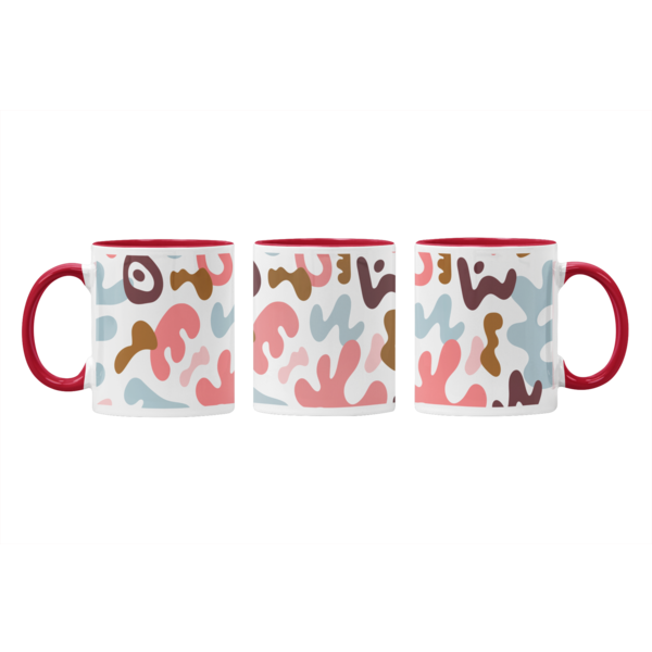 Color Splash Abstract Design Mug: Expressive Drinkware