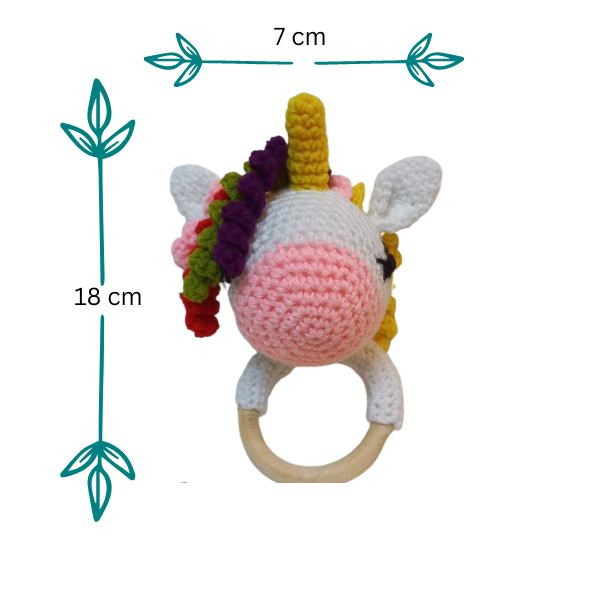 Enchanting Unicorn Rattle Toy: Magical Fun for Your Baby!