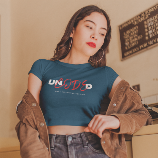 Unlock Possibilities: Uncoded Design Crop Top