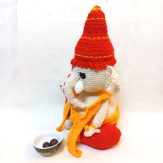 Ganesha Amigurumi Soft Toy: A Cute and Cuddly Hindu Deity for Kids of All Ages