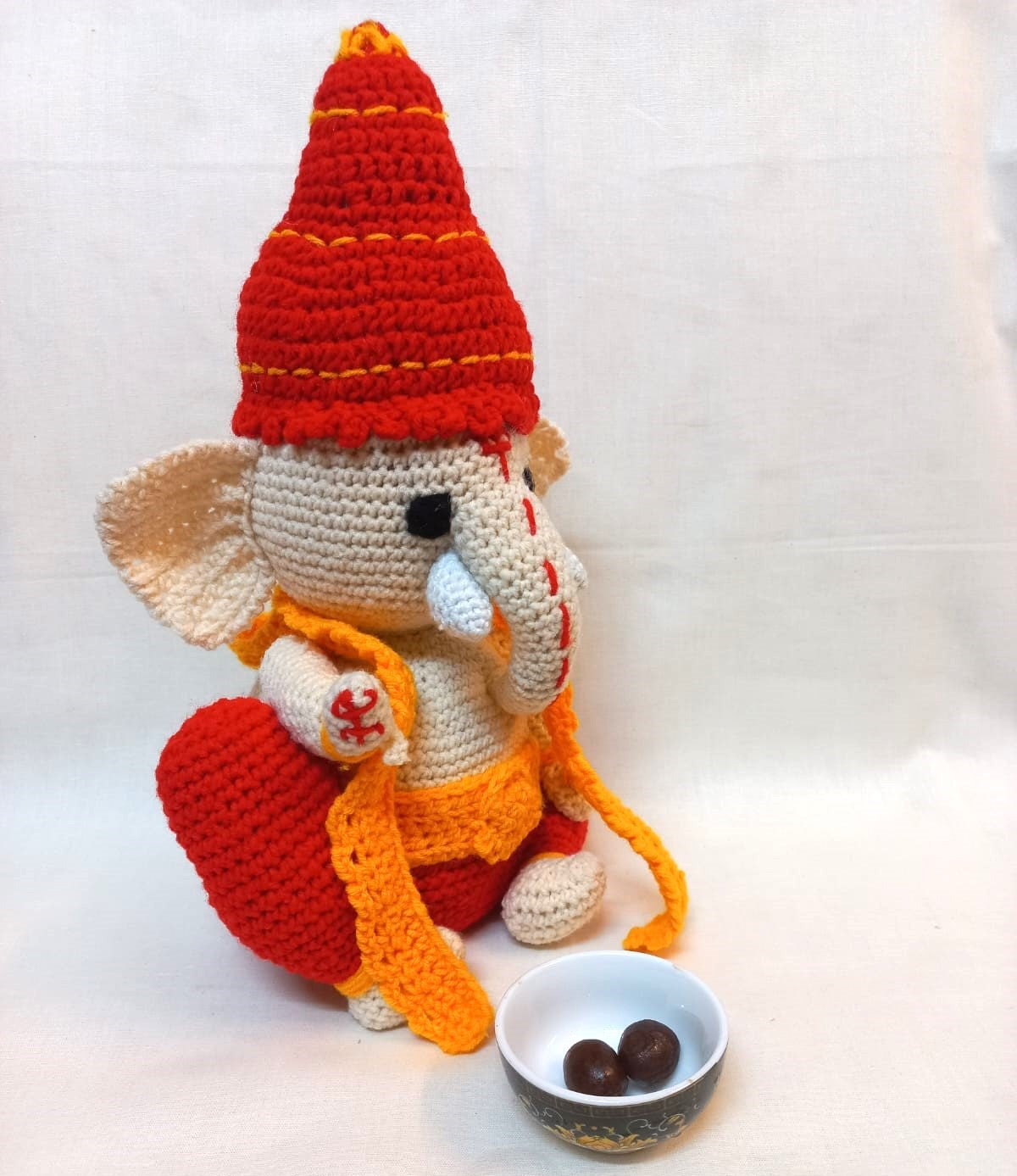 Ganesha Amigurumi Soft Toy: A Cute and Cuddly Hindu Deity for Kids of All Ages