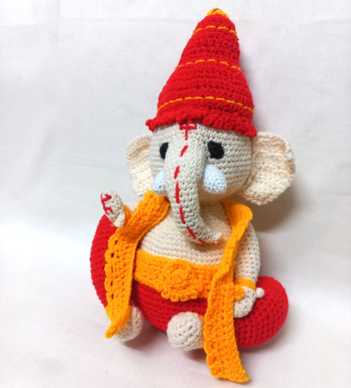 Ganesha Amigurumi Soft Toy: A Cute and Cuddly Hindu Deity for Kids of All Ages