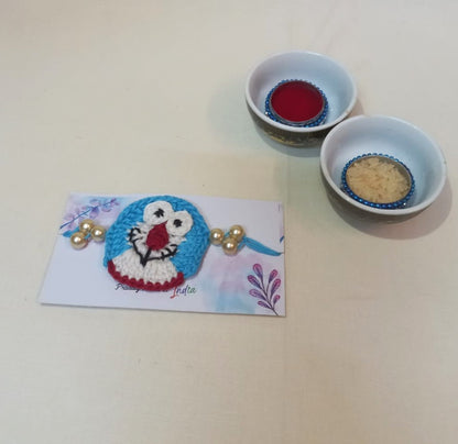 Adorable Doraemon Crochet Rakhi