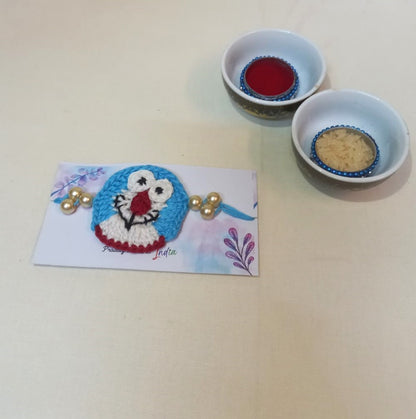 Adorable Doraemon Crochet Rakhi