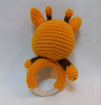 Adorable Giraffe Amigurumi Rattle Toys: Fun and Safe Playmates