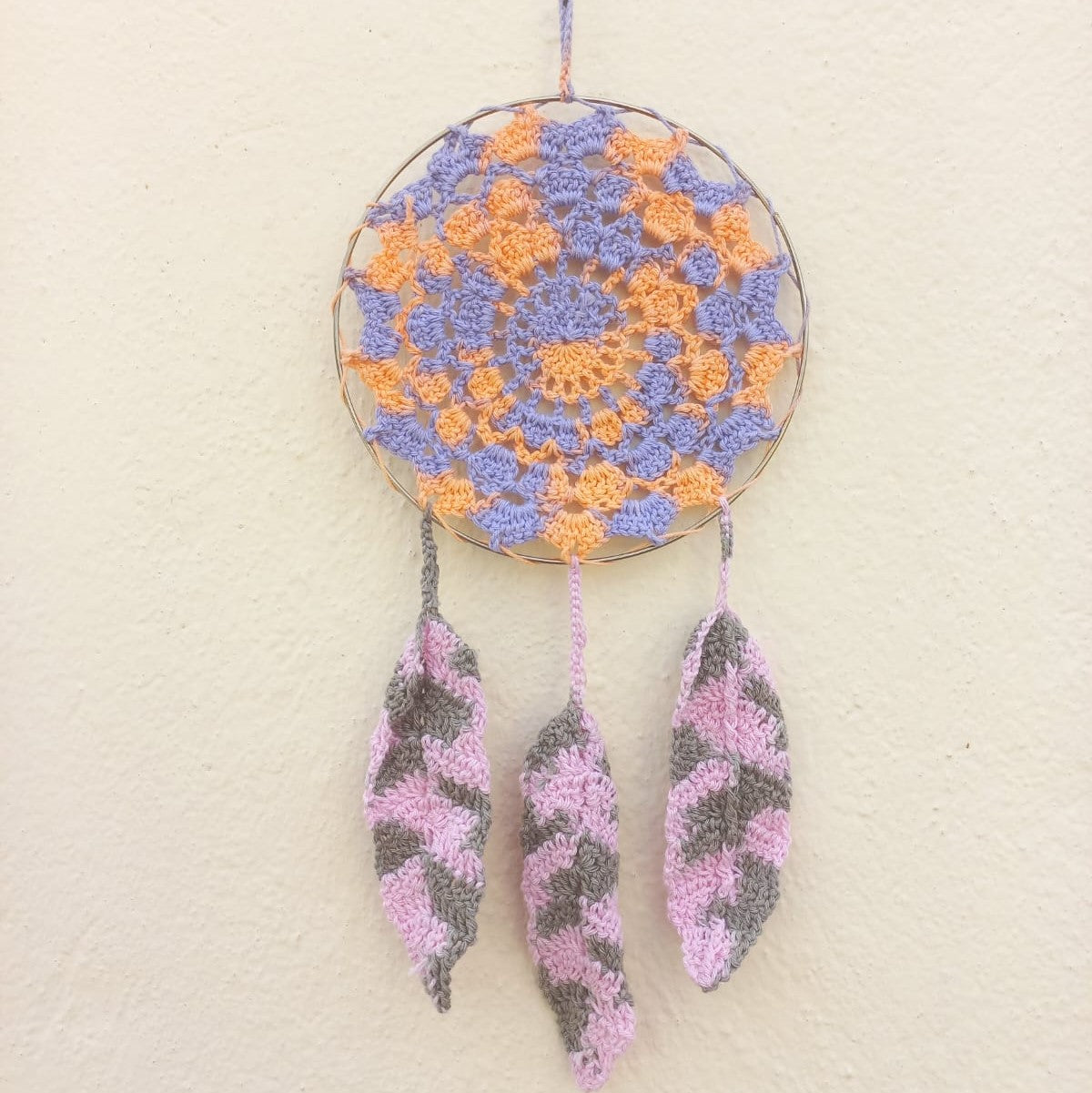 Handcrafted Crochet Dream Catcher: Sweet Dreams and Positive Vibes