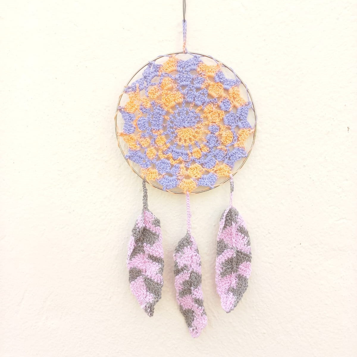 Handcrafted Crochet Dream Catcher: Sweet Dreams and Positive Vibes