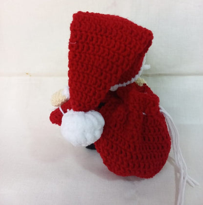 Santa's Delight Amigurumi: Jolly Claus with Gift-Filled Bag