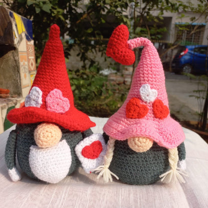 Enchanted Love: Amigurumi Gnome Couple - Whimsical Harmony