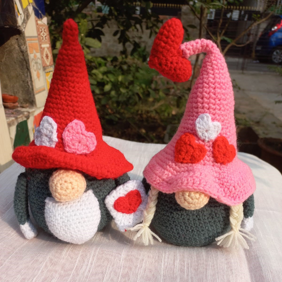 Enchanted Love: Amigurumi Gnome Couple - Whimsical Harmony