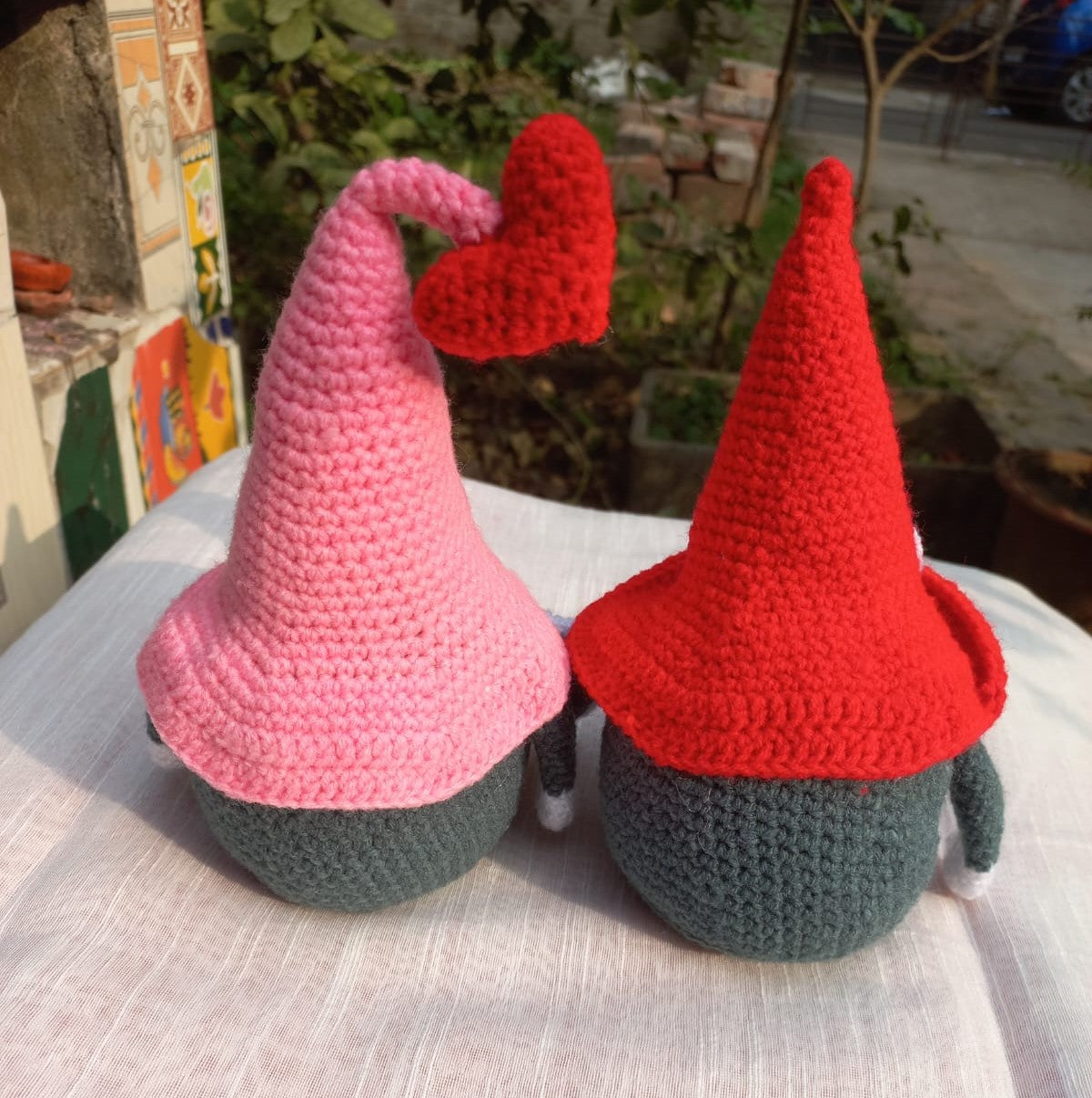 Enchanted Love: Amigurumi Gnome Couple - Whimsical Harmony