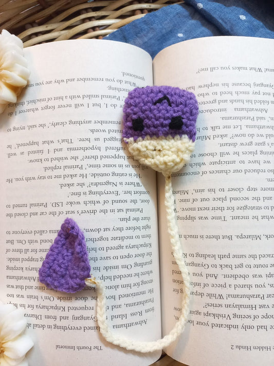 Teabag Crochet Bookmark: Whimsical Handmade Page Marker