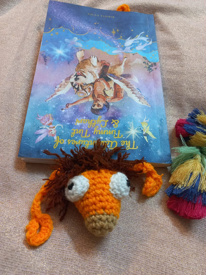 Lion Crochet Bookmark: Handmade Jungle-Inspired Page Marker for Readers