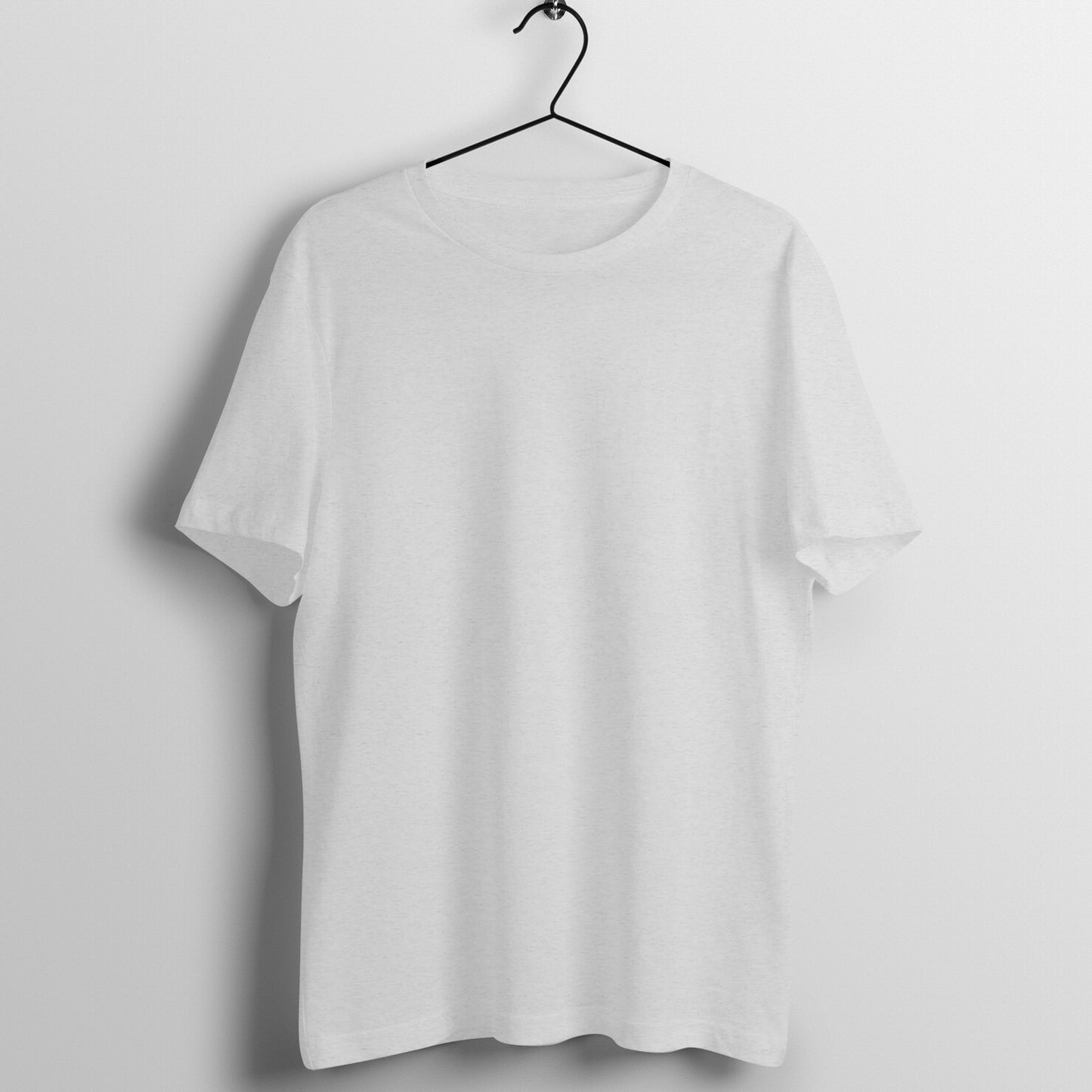 Effortless Simplicity: Men's Plain Round Neck T-Shirt in Light Colors