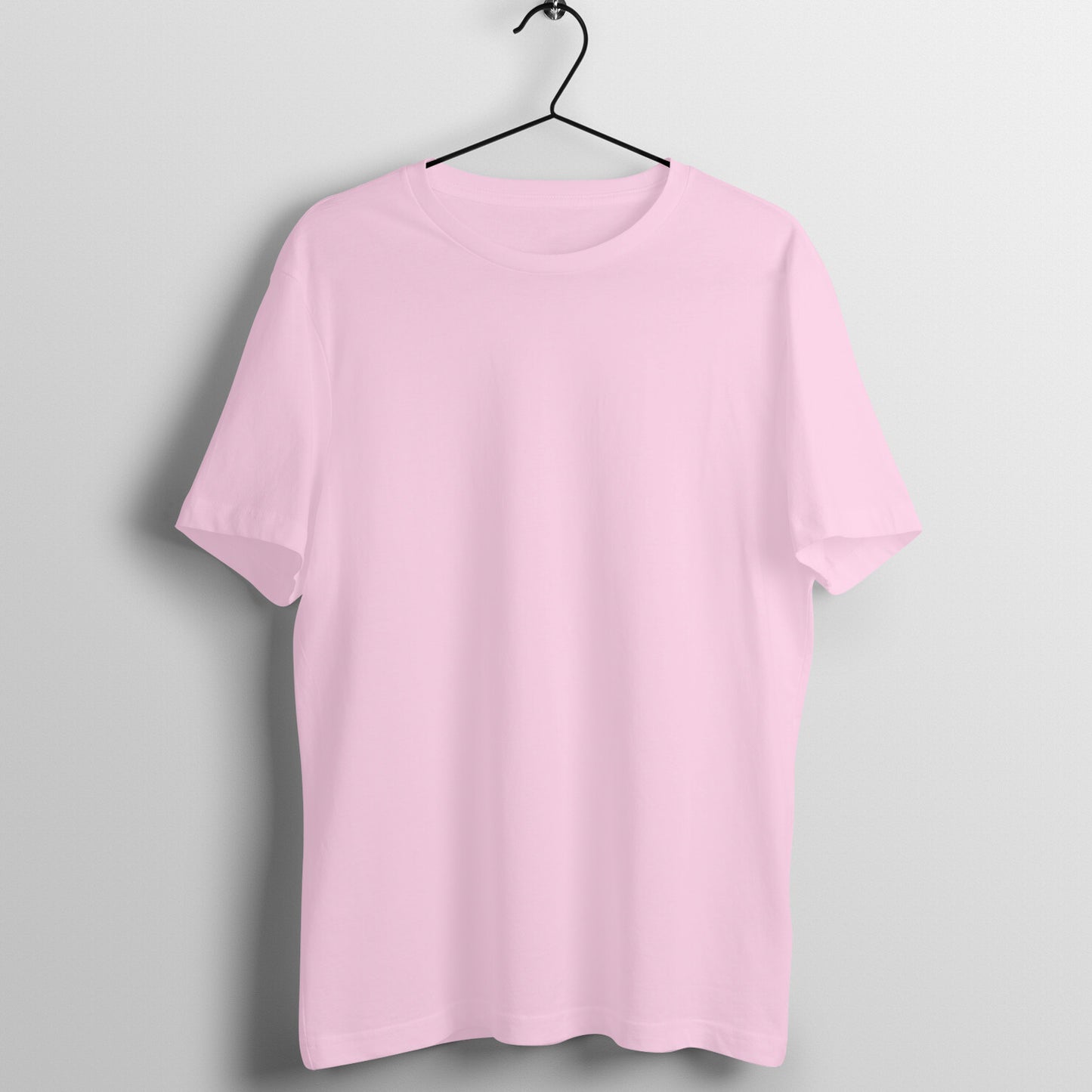 Effortless Simplicity: Men's Plain Round Neck T-Shirt in Light Colors