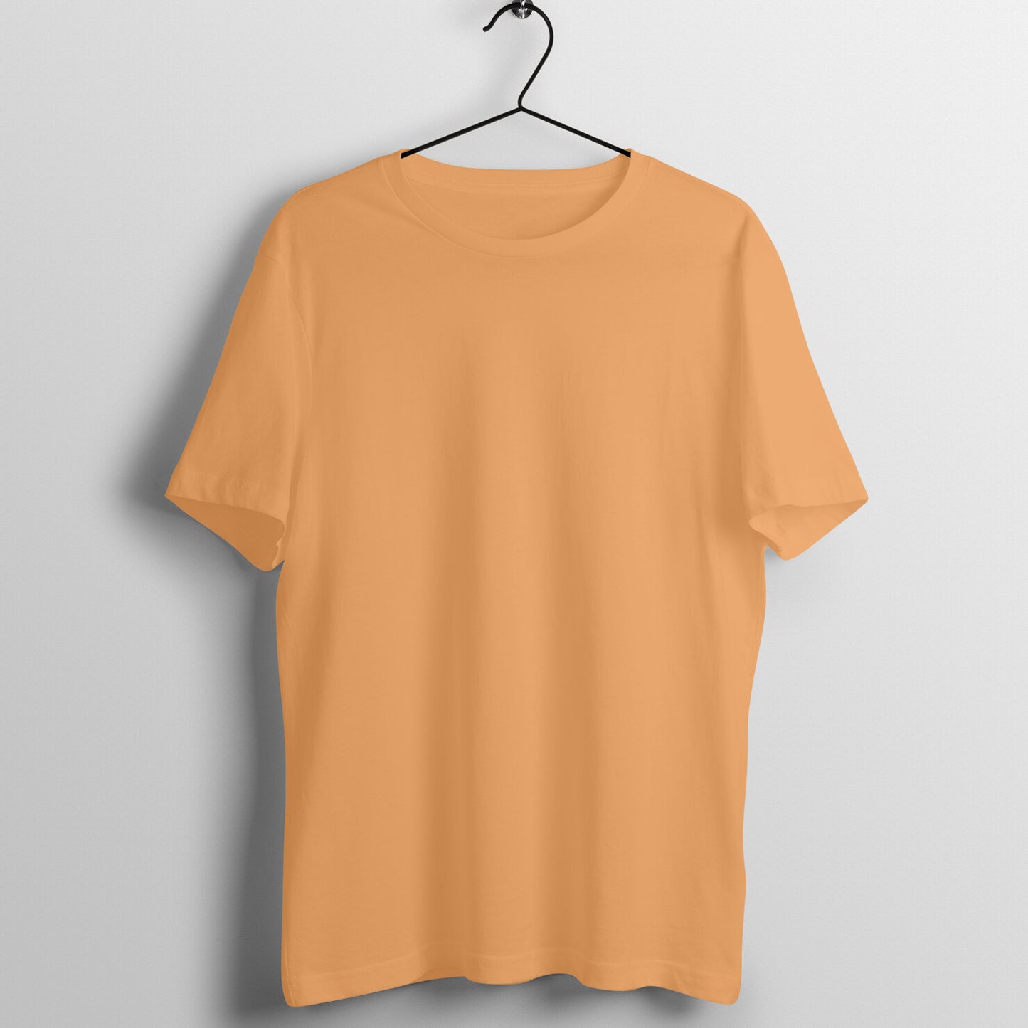 Effortless Simplicity: Men's Plain Round Neck T-Shirt in Light Colors