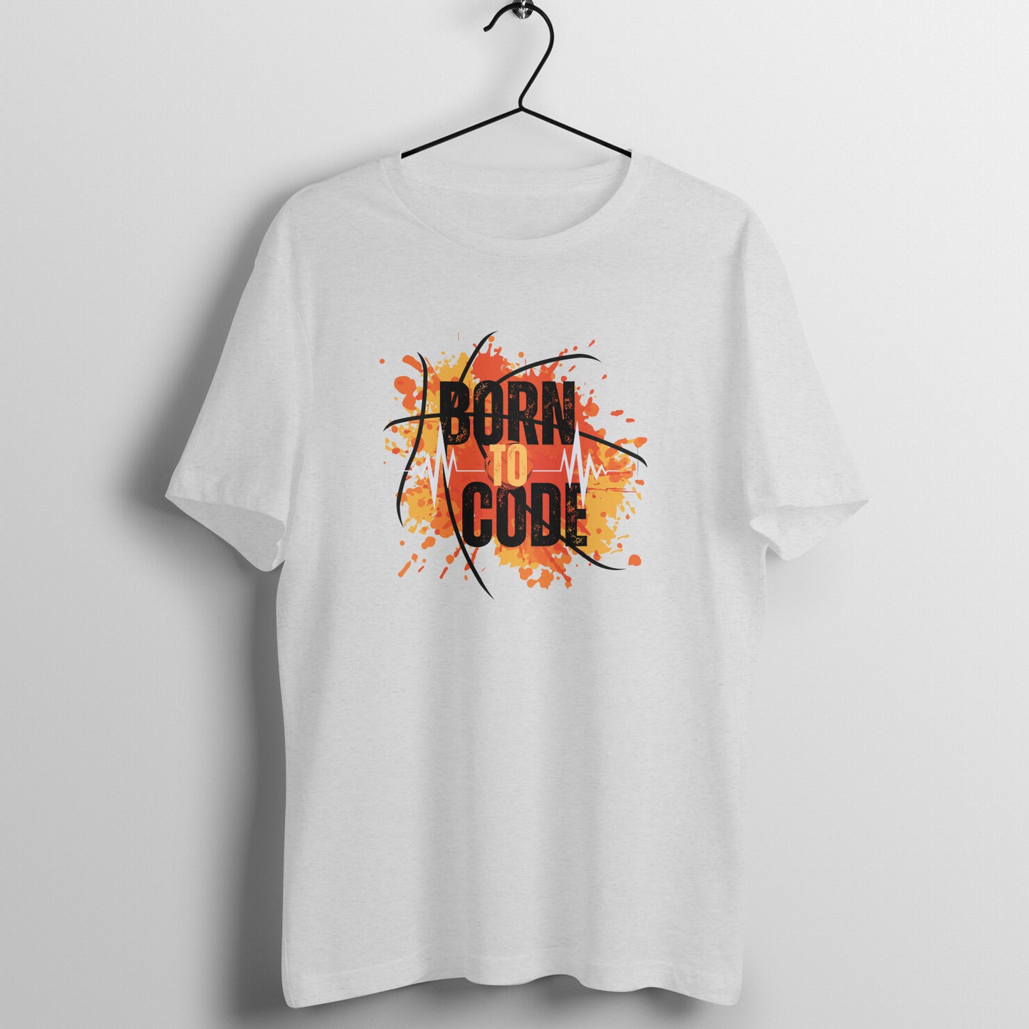 Born to Code Tee: Men's Round Neck T-Shirt - Embrace Your Coding Passion