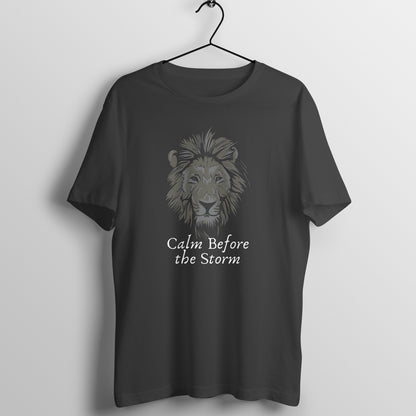 Calm Before the Storm Tee: Men's Round Neck T-Shirt - Roar with Style