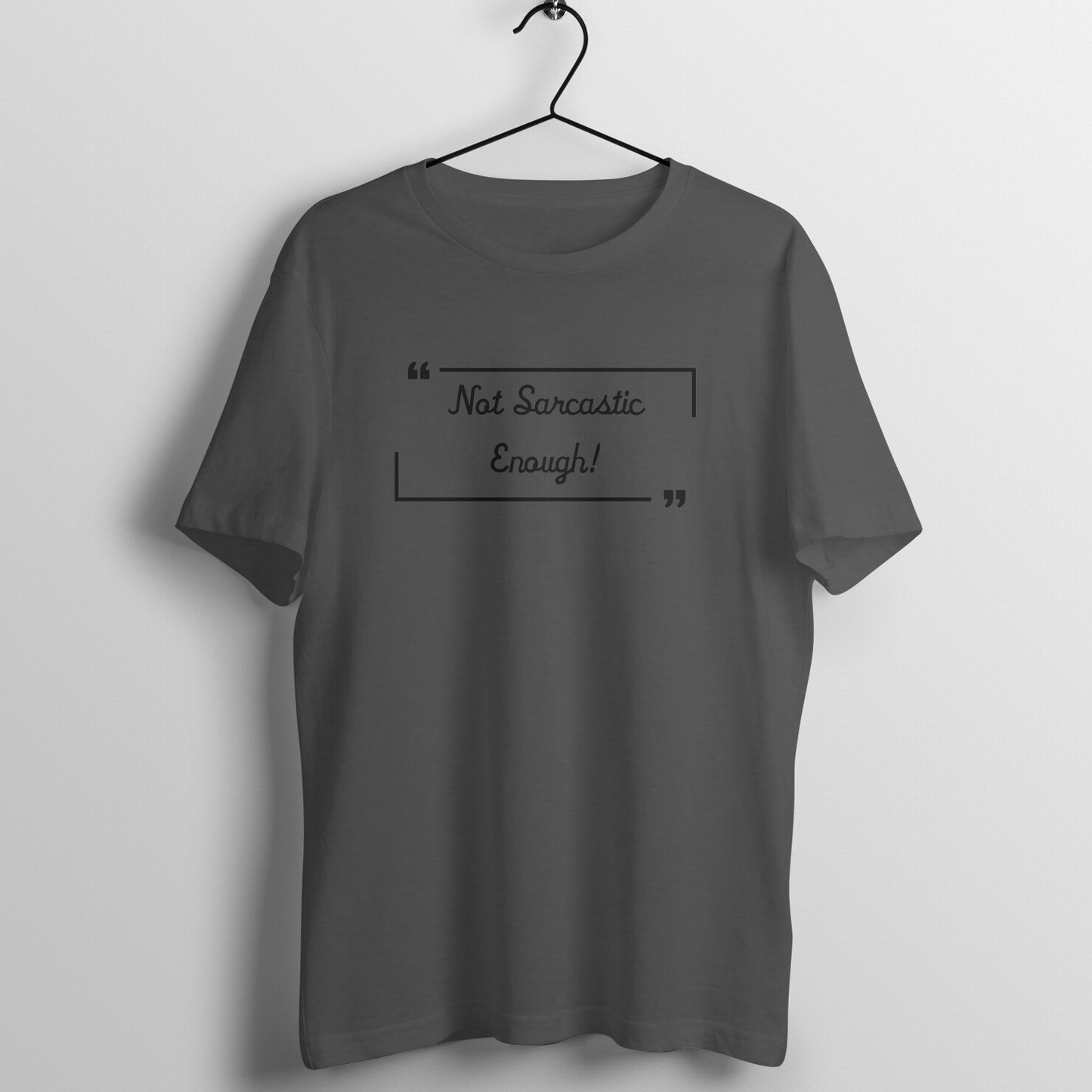 Sarcastically Challenged Tee: Men's Round Neck T-Shirt - Embrace Humorous Banter