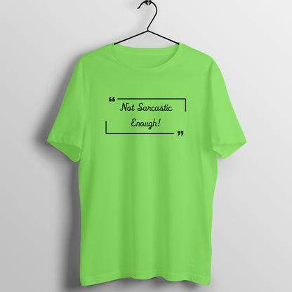 Sarcastically Challenged Tee: Men's Round Neck T-Shirt - Embrace Humorous Banter