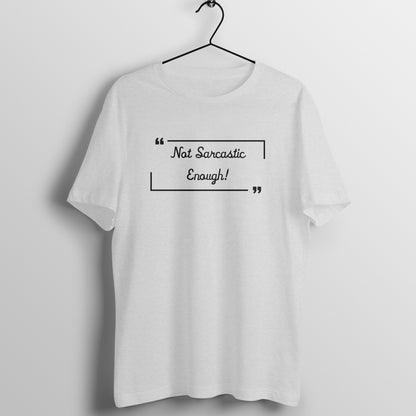 Sarcastically Challenged Tee: Men's Round Neck T-Shirt - Embrace Humorous Banter