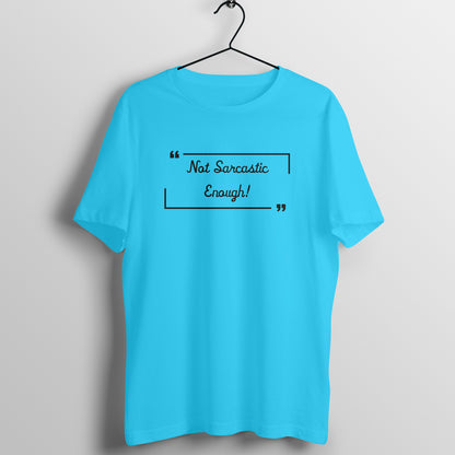 Sarcastically Challenged Tee: Men's Round Neck T-Shirt - Embrace Humorous Banter