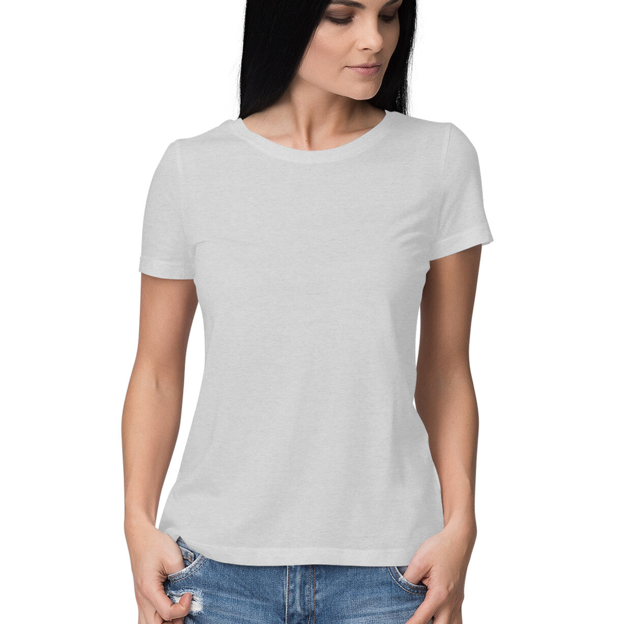 Elegant Light Colors Women's Round Neck T-Shirt: Effortless Style