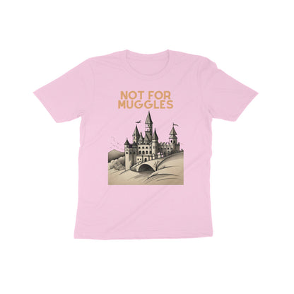 Enchanting Hogwarts: Kid's Round Neck T-Shirt - Not for Muggles