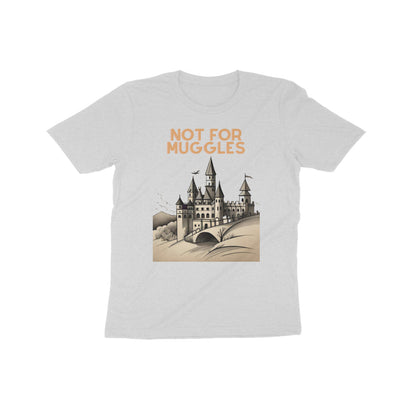 Enchanting Hogwarts: Kid's Round Neck T-Shirt - Not for Muggles