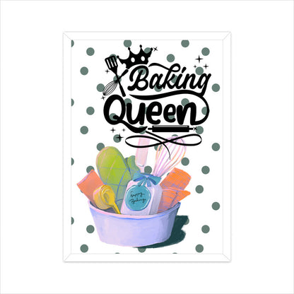 Baking Queen: Empowering Poster Celebrating Culinary Royalty and Baking Mastery