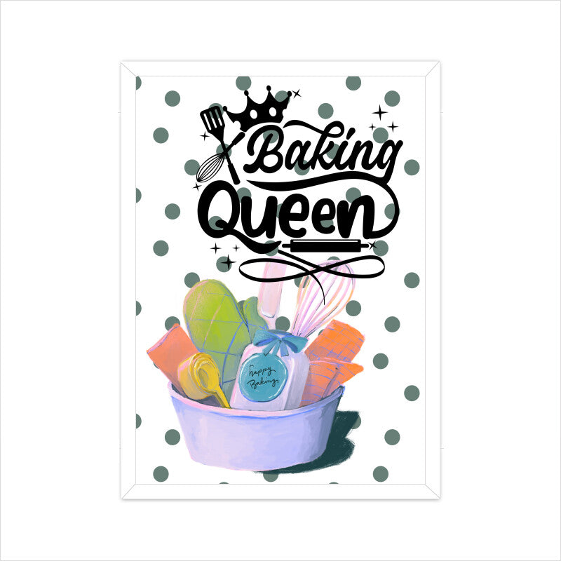 Baking Queen: Empowering Poster Celebrating Culinary Royalty and Baking Mastery