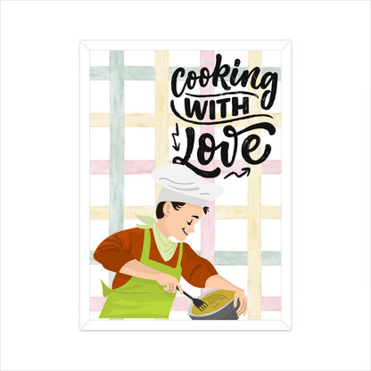 Cooking with Love: Inspiring Poster Celebrating Culinary Passion and Care