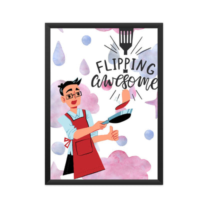 Flipping Awesome Cooking Adventures: Exciting Poster for Culinary Enthusiasts