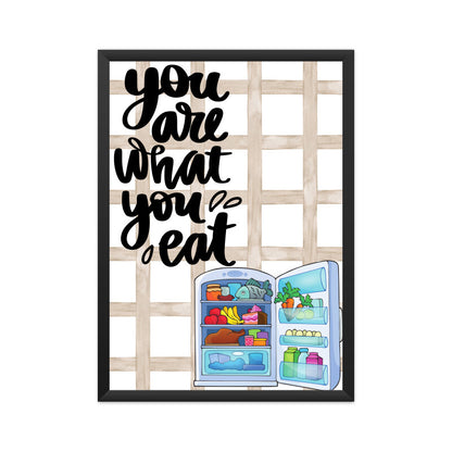 You Are What You Eat: Inspiring Poster Celebrating the Connection between Food and Well-being