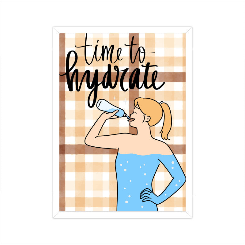 Time to Hydrate: Invigorating Poster Encouraging Proper Hydration