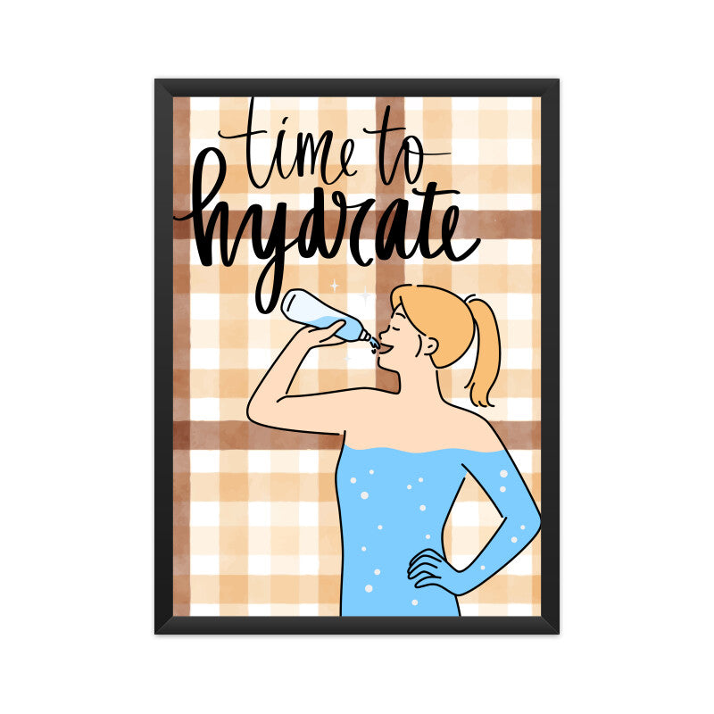 Time to Hydrate: Invigorating Poster Encouraging Proper Hydration