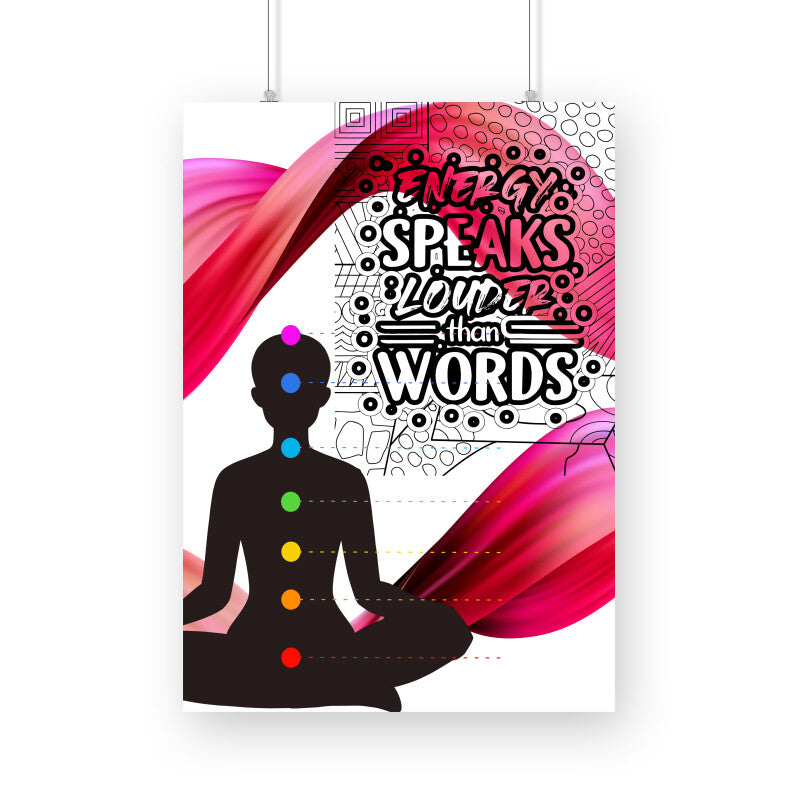 Energy Speaks Louder than Words: Empowering Poster on Positive Vibes