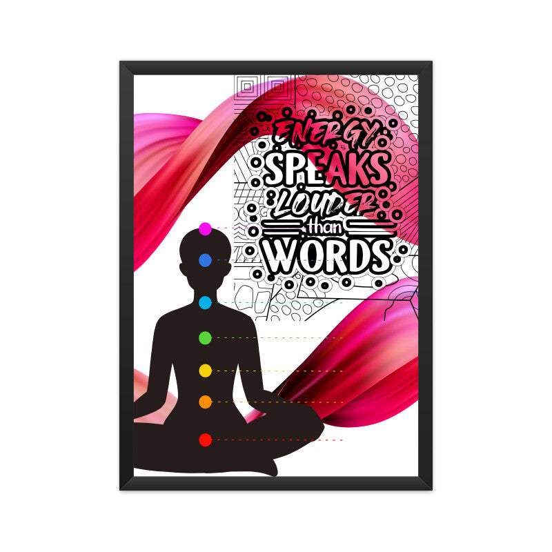 Energy Speaks Louder than Words: Empowering Poster on Positive Vibes