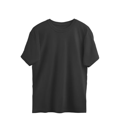 Versatile Style: Oversized Round Neck Plain T-Shirts in Various Colors