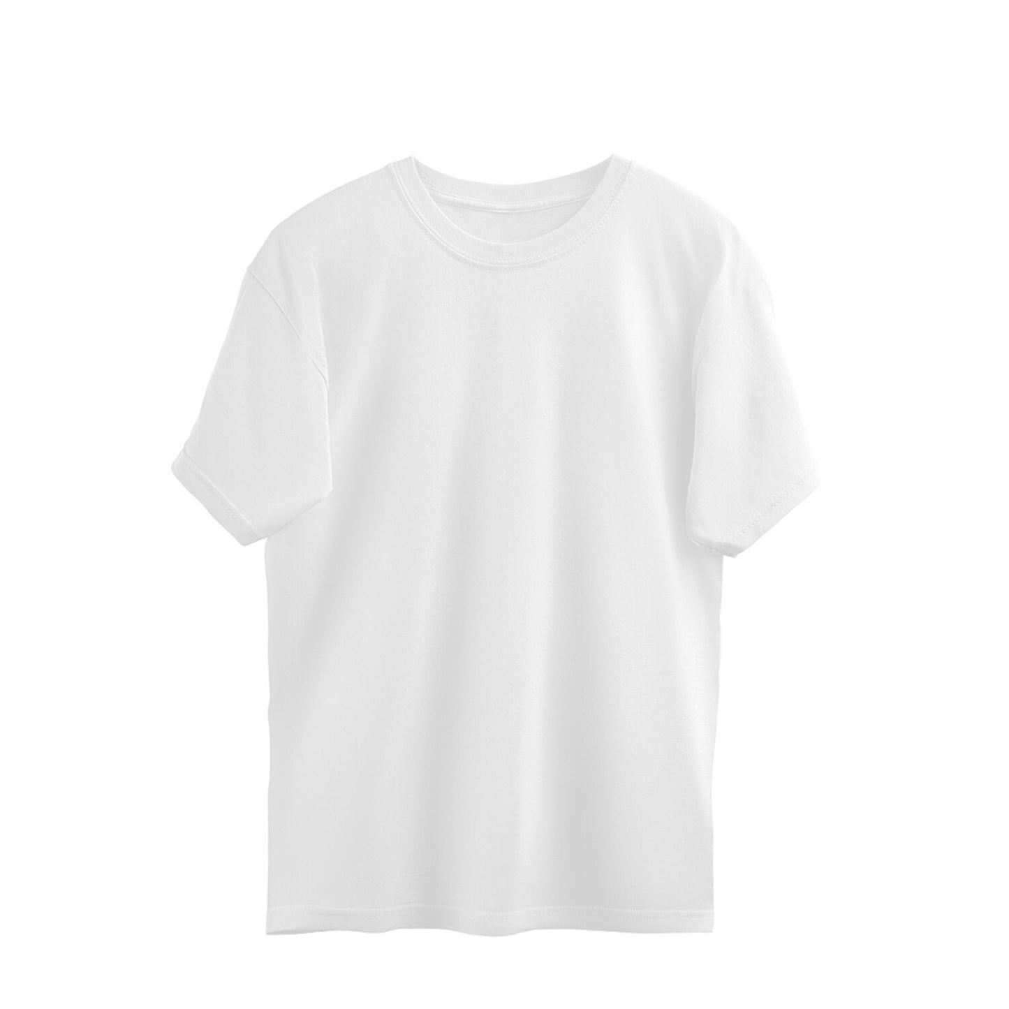 Versatile Style: Oversized Round Neck Plain T-Shirts in Various Colors