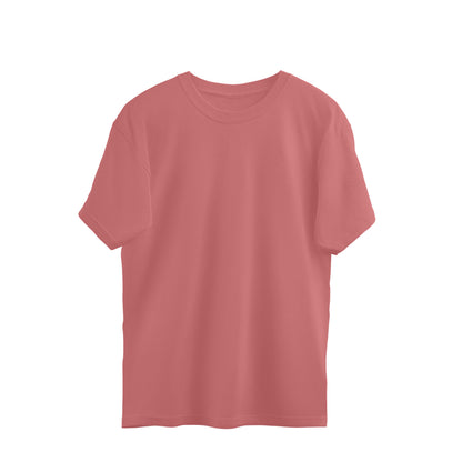 Versatile Style: Oversized Round Neck Plain T-Shirts in Various Colors